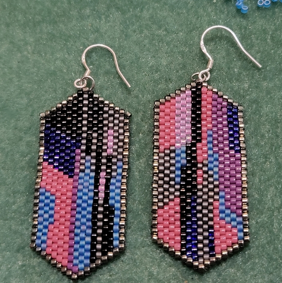 Colorful Beaded Earrings - Picture 1 of 1